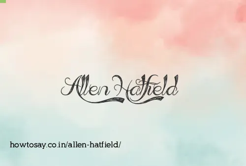 Allen Hatfield