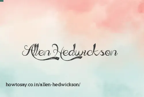 Allen Hedwickson