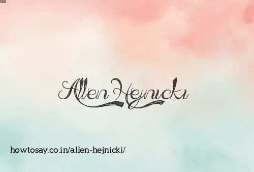 Allen Hejnicki