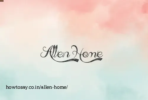 Allen Home
