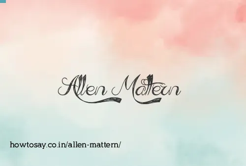 Allen Mattern