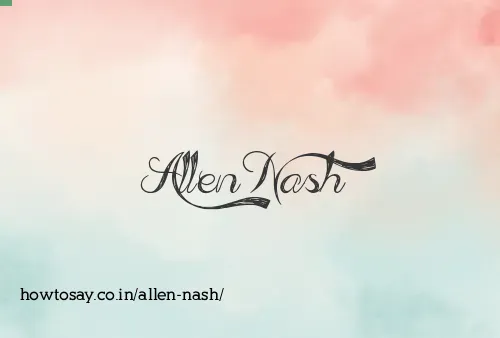Allen Nash
