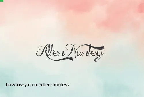 Allen Nunley