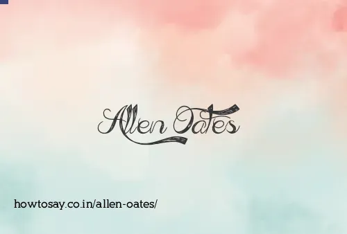 Allen Oates