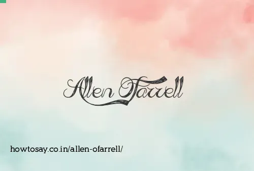 Allen Ofarrell