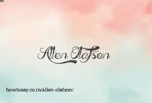 Allen Olafson