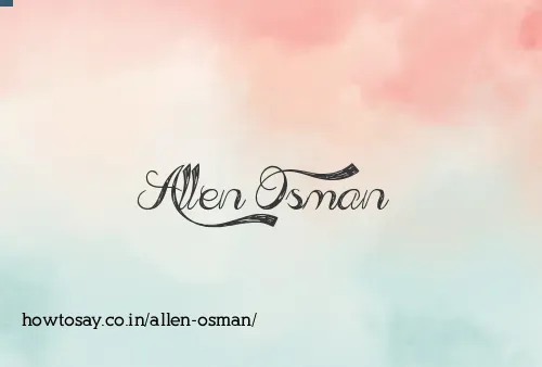 Allen Osman