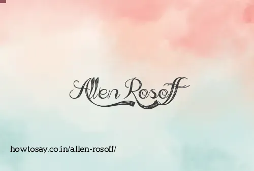 Allen Rosoff