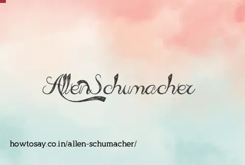 Allen Schumacher
