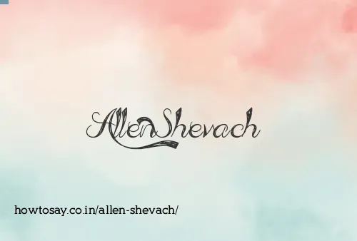 Allen Shevach