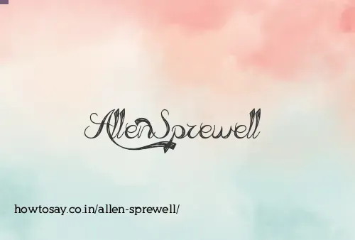 Allen Sprewell