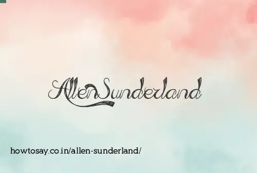 Allen Sunderland
