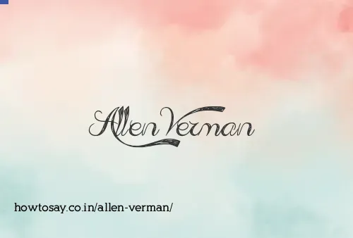 Allen Verman