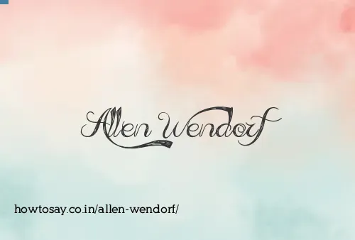 Allen Wendorf