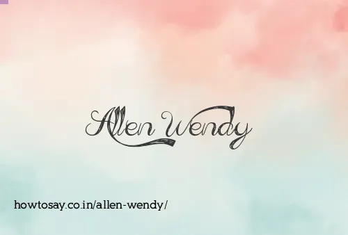Allen Wendy