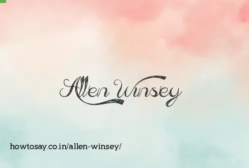 Allen Winsey