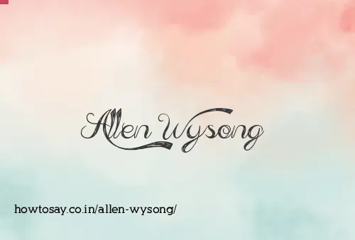 Allen Wysong