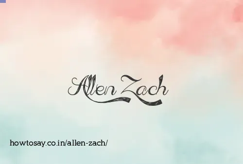 Allen Zach