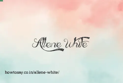 Allene White