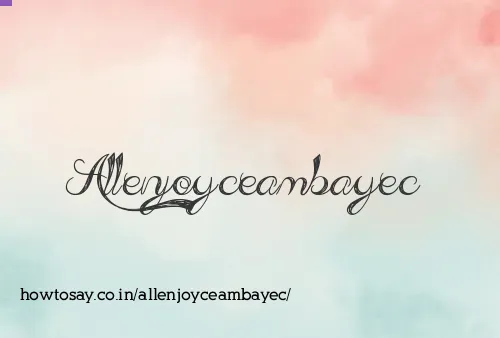 Allenjoyceambayec