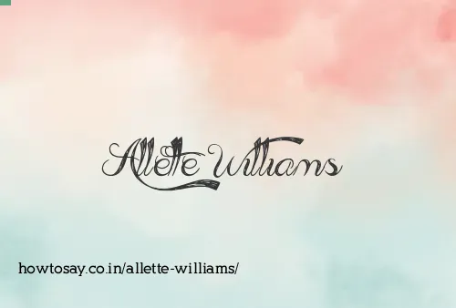 Allette Williams