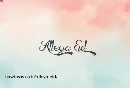 Alleya Eid