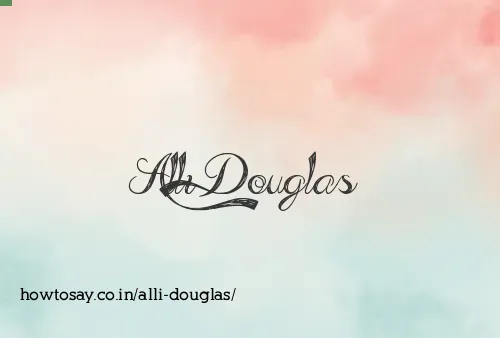Alli Douglas