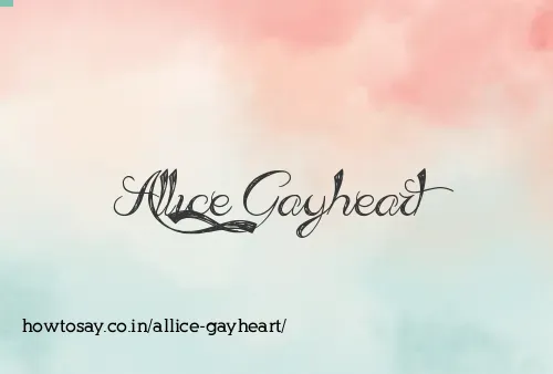 Allice Gayheart
