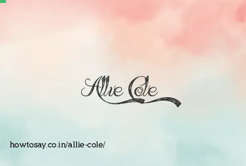 Allie Cole