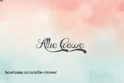 Allie Crowe