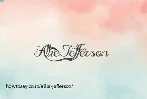 Allie Jefferson