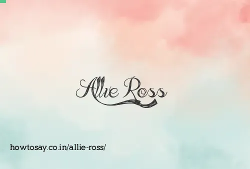 Allie Ross