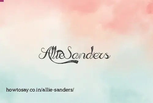 Allie Sanders