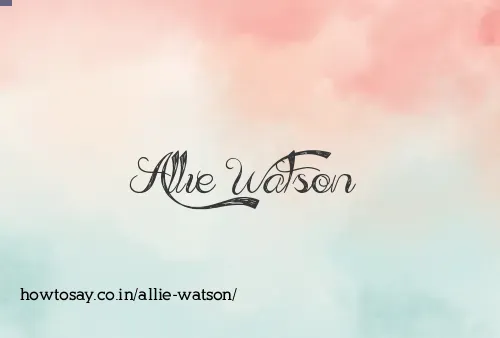 Allie Watson