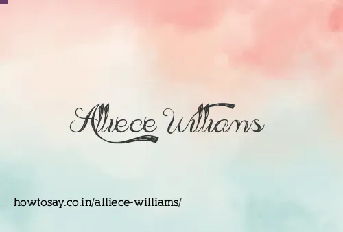 Alliece Williams
