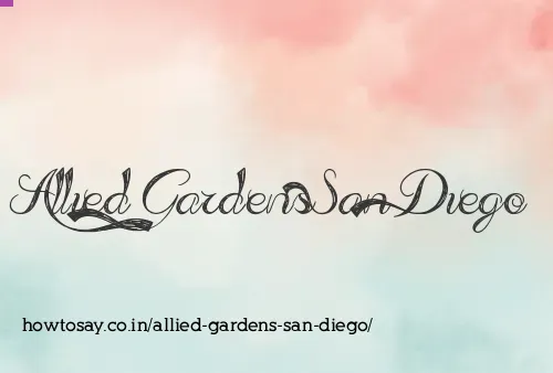 Allied Gardens San Diego