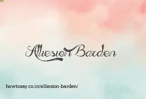 Alliesion Barden