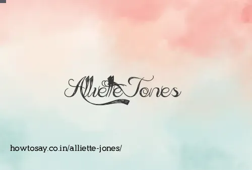 Alliette Jones