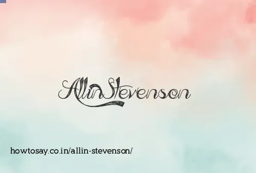 Allin Stevenson