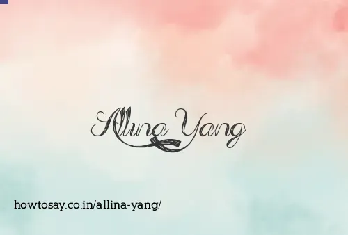 Allina Yang