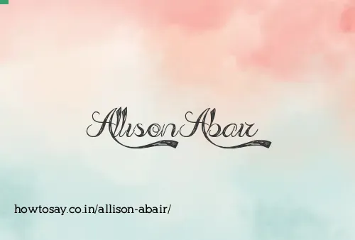 Allison Abair
