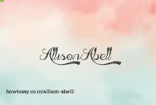 Allison Abell
