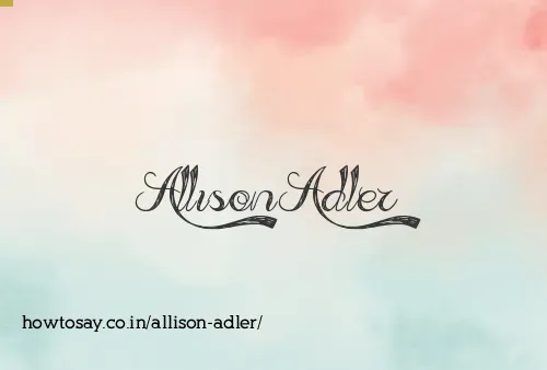 Allison Adler