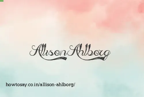 Allison Ahlborg