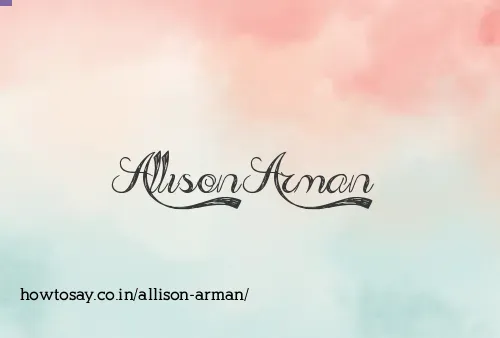 Allison Arman