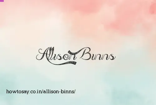 Allison Binns