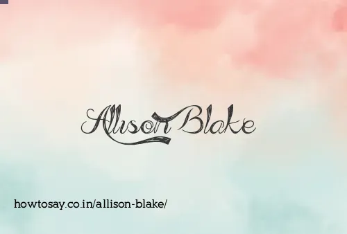 Allison Blake