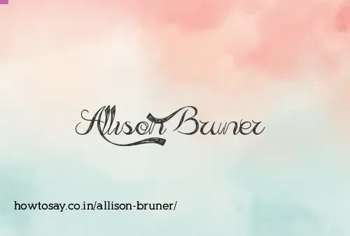 Allison Bruner