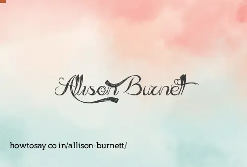 Allison Burnett
