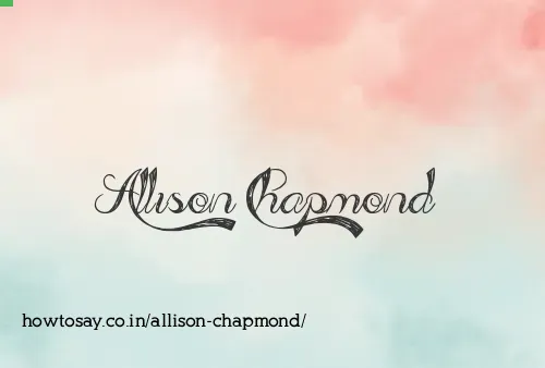 Allison Chapmond